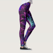 Neon Lotus Bloem Boho Print Leggings (Rechts)
