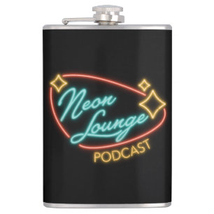 Neon Lounge Logo Fles Heupfles