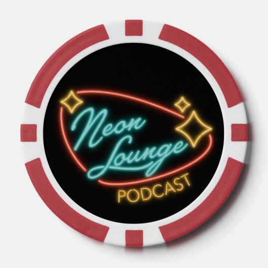 Neon Lounge Logo Hoesje Poker Chips (Voorkant)