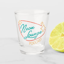 Neon Lounge Logo Shotglas