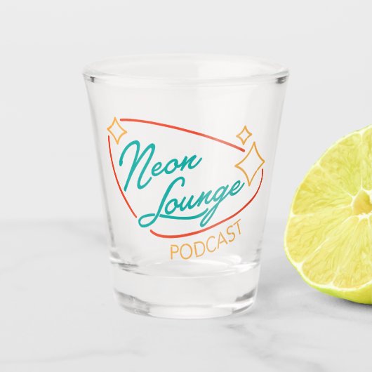 Neon Lounge Logo Shotglas Shot Glas (Voorkant)