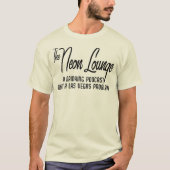 Neon Lounge Retro Tagline T-shirt (licht) (Voorkant)