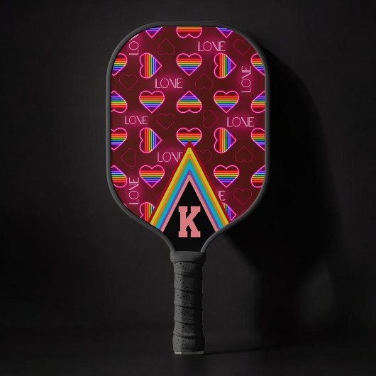 Neon Love Pickleball Paddle