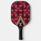Neon Love Pickleball Paddle (Voorkant)