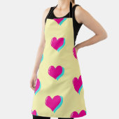 Neon Love Retro Vaporwave Hearts Fun Schort (Insitu)