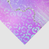 Neon Luipaard Agate | Glam Abstract Steenpatroon Tissuepapier (Detail)