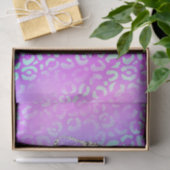 Neon Luipaard Agate | Glam Abstract Steenpatroon Tissuepapier (Geschenk)