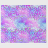 Neon Luipaard Agate | Glam Abstracte Steenpatroon Cadeaupapier (Vlak)