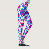Neon Luipaard Print Patroon Leggings (Rechts)