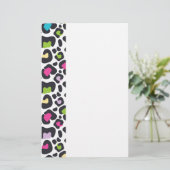 Neon Luipaardprint Briefpapier (Staand voorkant)