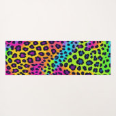 Neon Luipaardprint Yogamat (Achterkant (horizontaal))