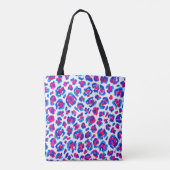 Neon Luipaardprintpatroon Tote Bag (Achterkant)