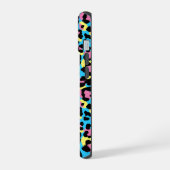 Neon Luipaardvlekken Patroon iPhone 15 Case (Linkerkant)