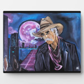 Neon Maan Schilderij van Alfred Fox Fotoplaat (Voorkant)