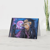 Neon-maanschilderij van Alfred Fox Kaart (Voorkant)