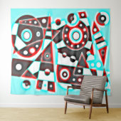 Neon Machine No. 5 Tapestry Wandkleed (In Situ (horizontaal))