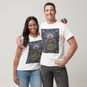 Neon Maçonnieke Geometrie T-shirt (Unisex)
