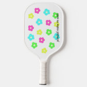 Neon Madeliefjesprint Pickleball Paddle (Achterkant)