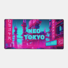Neon Magenta Cyan Cyberpunk Neo Tokyo Gamer Bureaumat