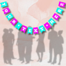 Neon Magenta en Turquoise Effen Kleur | Op Maat