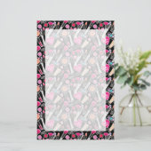 Neon Makeup Pattern Briefpapier (Staand voorkant)