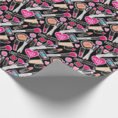 Neon Makeup Pattern Cadeaupapier (Hoek)