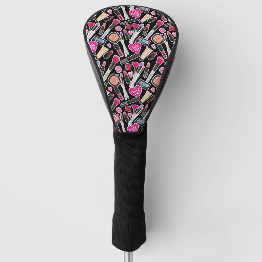 Neon Makeup Pattern Golfheadcover (Voorkant)