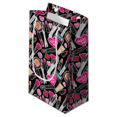 Neon Makeup Pattern Klein Cadeauzakje (Voorkant Gekanteld)