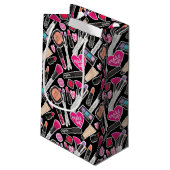 Neon Makeup Pattern Klein Cadeauzakje (Achterkant Gekanteld)