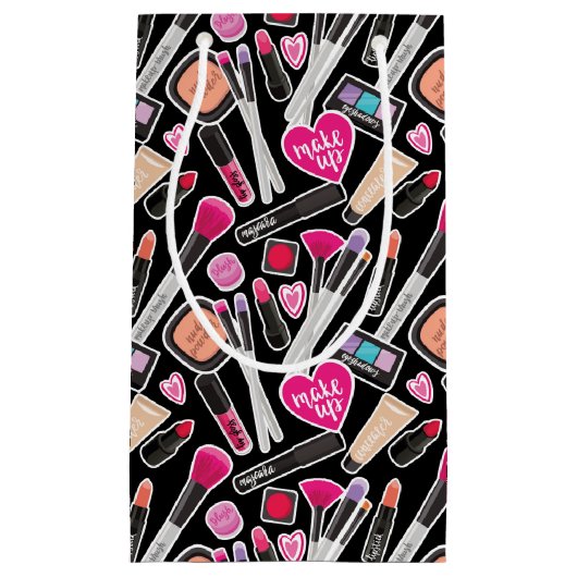 Neon Makeup Pattern Klein Cadeauzakje (Voorkant)