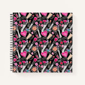 Neon Makeup Pattern Notitieboek (Voorkant)