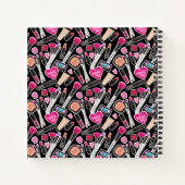 Neon Makeup Pattern Notitieboek (Achterkant)