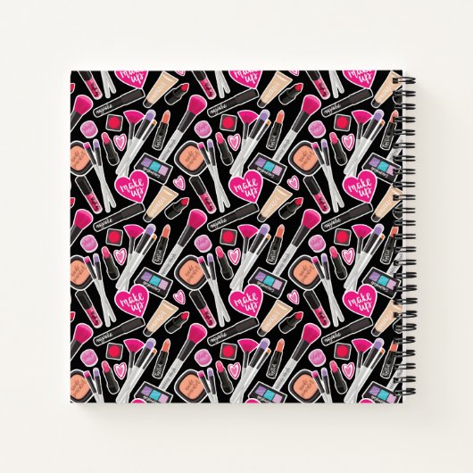 Neon Makeup Pattern Notitieboek (Achterkant)