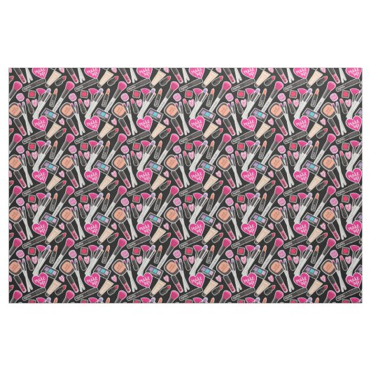 Neon Makeup Pattern Stof (Fat Quarter)