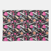 Neon Makeup Pattern Theedoek (Horizontaal)