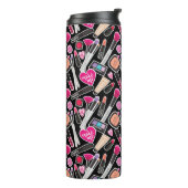 Neon Makeup Pattern Thermosbeker (Gedraaid links)