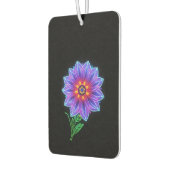 Neon mandala bloem op donkere achtergrond luchtverfrisser (Links)