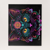 Neon Mandala Cat Legpuzzel (Verticaal)