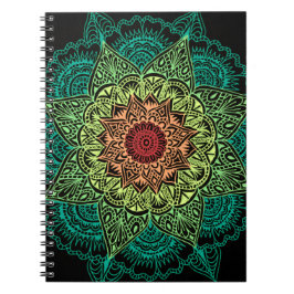 Neon Mandala Design Notitieboek