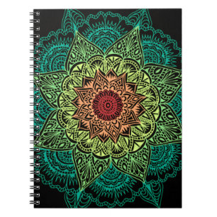 Neon Mandala Design Notitieboek