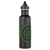 Neon Mandala Gepersonaliseerd Waterfles (Links)