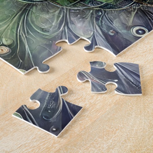 Neon Mandala Legpuzzel (Zijkant)