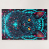 Neon Mandala Majesty Legpuzzel (Horizontaal)