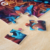 Neon Mandala Majesty Legpuzzel (Zijkant)