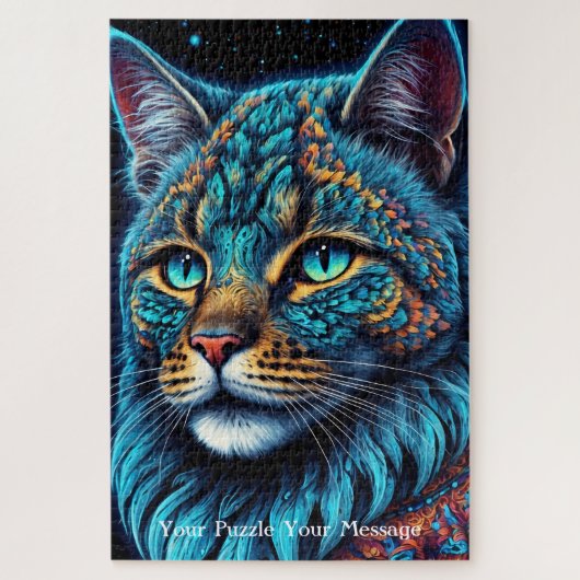 Neon Mandala Majesty Legpuzzel (Verticaal)