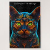 Neon Mandala Majesty Legpuzzel (Verticaal)