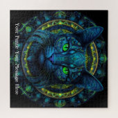 Neon Mandala Majesty Legpuzzel (Horizontaal)