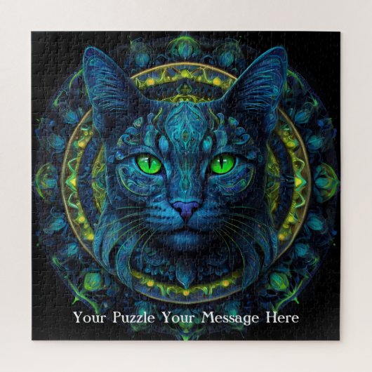 Neon Mandala Majesty Legpuzzel (Verticaal)