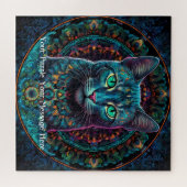 Neon Mandala Majesty Legpuzzel (Horizontaal)
