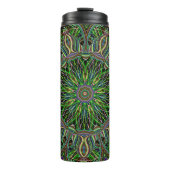 Neon Mandala Pattern Thermosbeker (Voorkant)